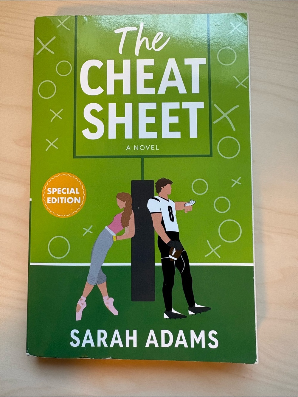 Sarah Adams The Cheat Sheet Paperback Book Contemporary Romance Sports Novel